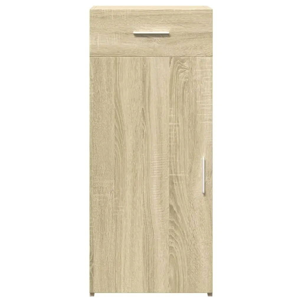 Sideboard Brown Engineered Wood Storage Drawer Door Cupboard