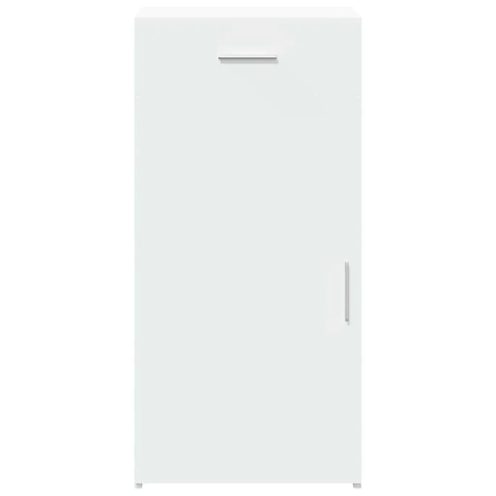 White Sideboard Cabinet Storage Cupboard Engineered Wood with Drawer and Door