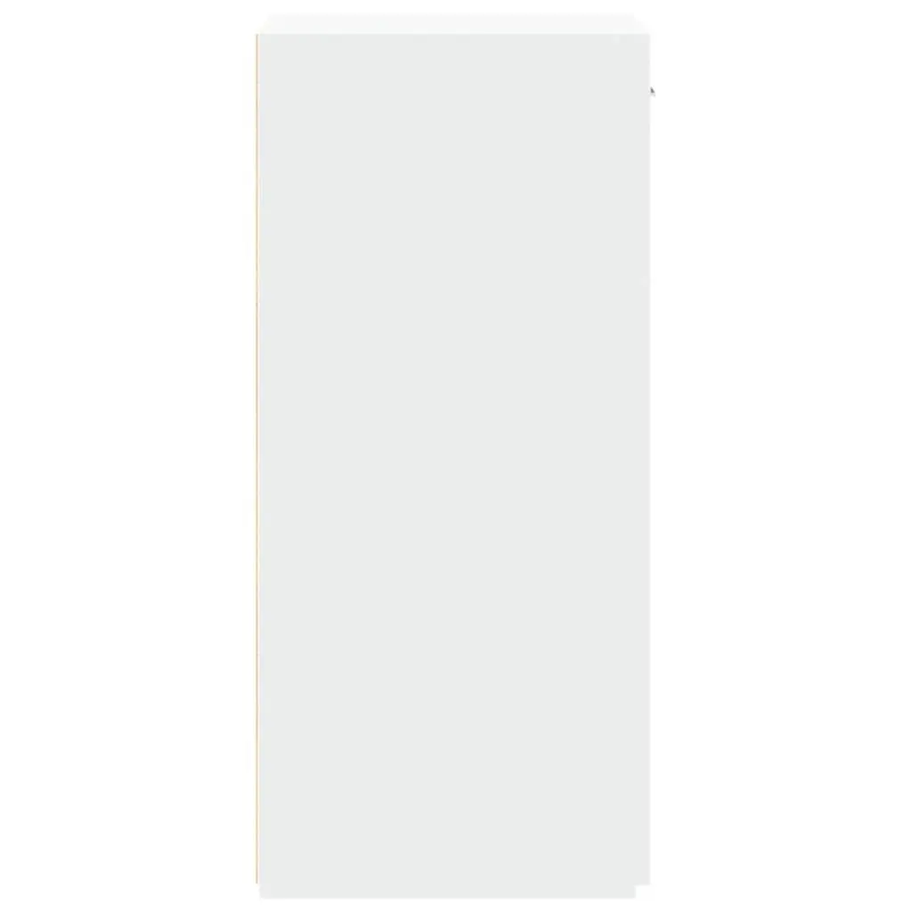 White Sideboard Cabinet Storage Cupboard Engineered Wood with Drawer and Door