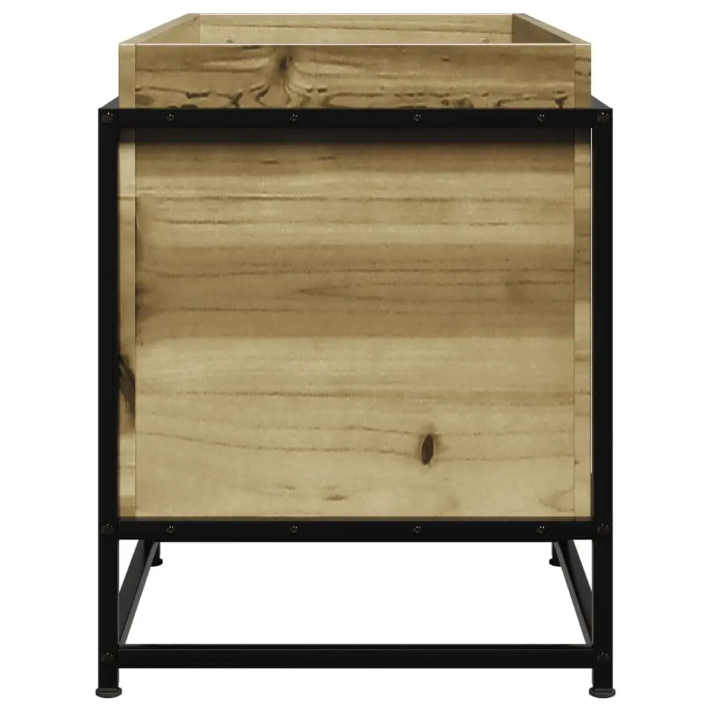 Garden Planter Box Brown 80x40x50cm Impregnated Pine Wood Outdoor Patio Flowers