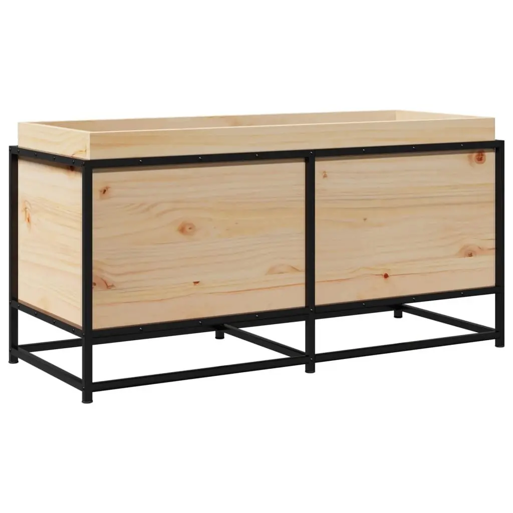 Garden Planter Box Brown Solid Wood Pine Outdoor Patio Decoration