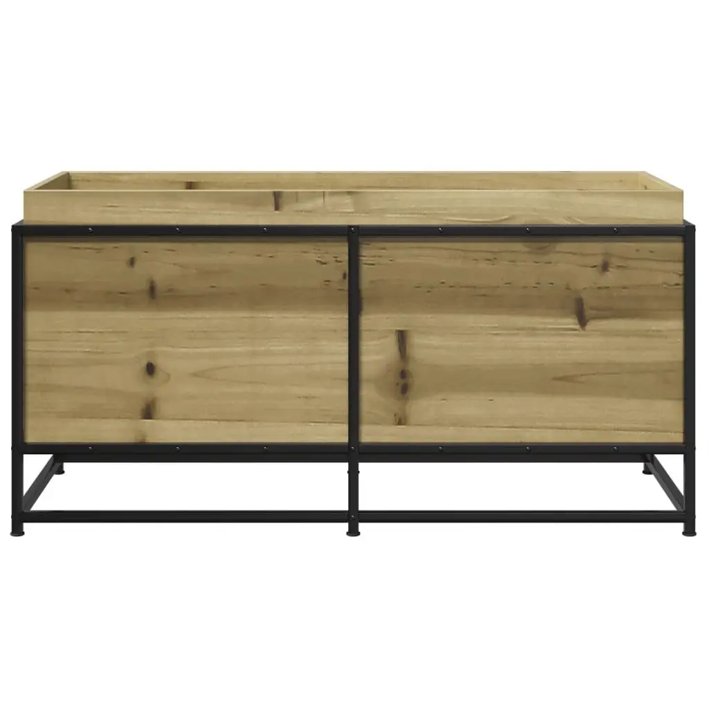 Garden Planter Box Brown 100x40x50cm Impregnated Wood Outdoor Patio Deck Raised
