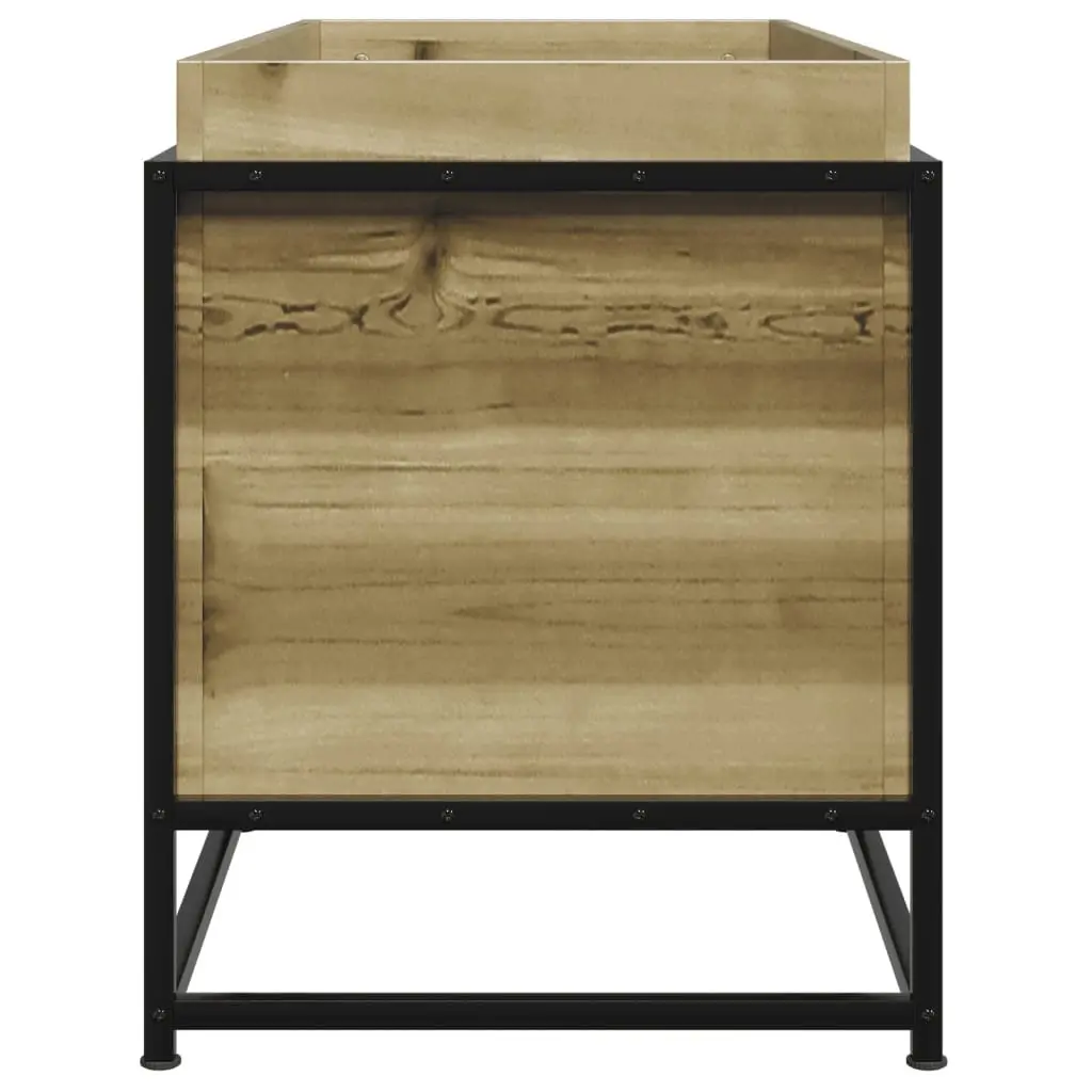 Garden Planter Box Brown 100x40x50cm Impregnated Wood Outdoor Patio Deck Raised