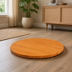 Compact and Strong Round Wooden Table Top