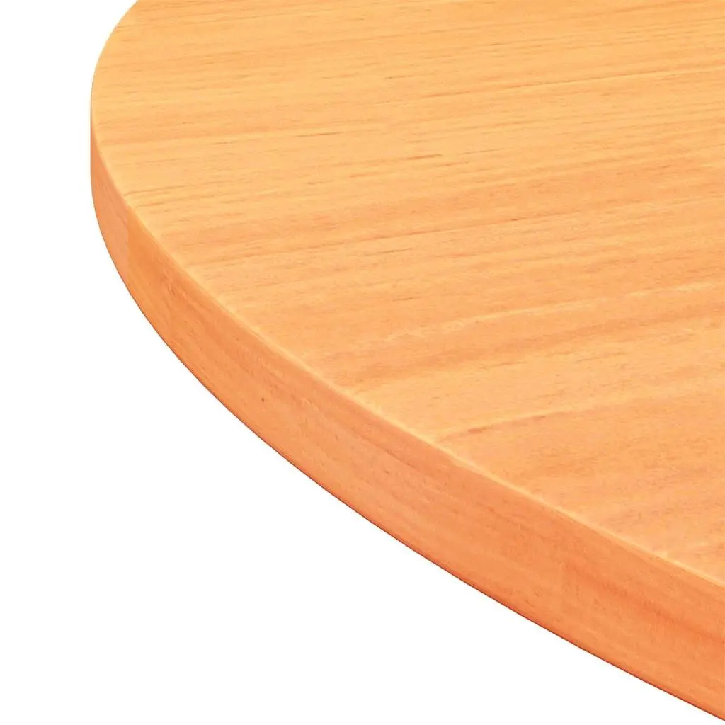 Round Wooden Table Top Brown Ø80cm Solid Pine Wood Coffee Dining Desk Surface