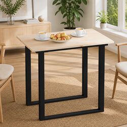 Wooden Table Top 80x50cm Rectangular Solid Pine Wood Brown Dining Replacement