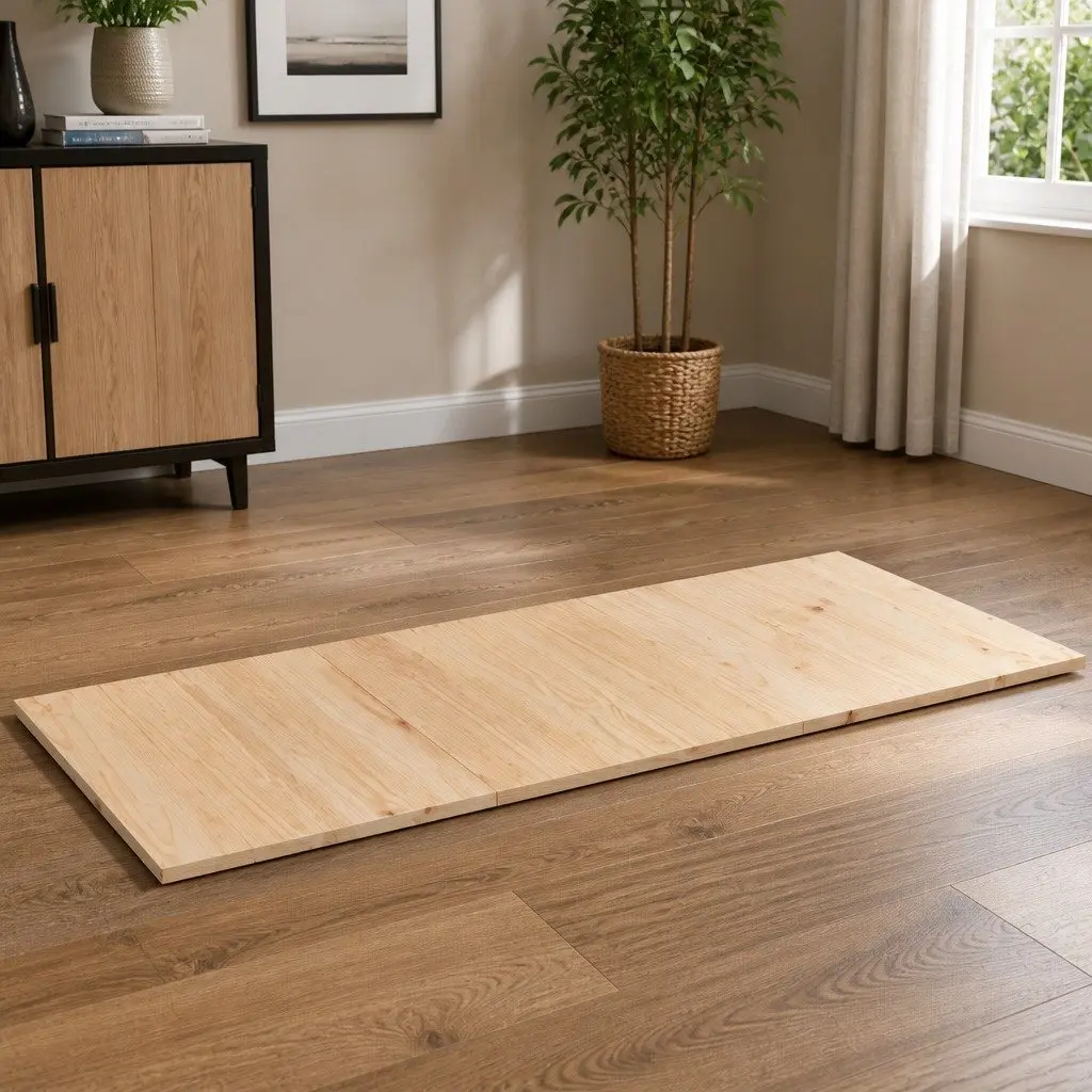 Rectangular Table Tops Brown 80x53cm Solid Pine Wood Replacement Set of 3