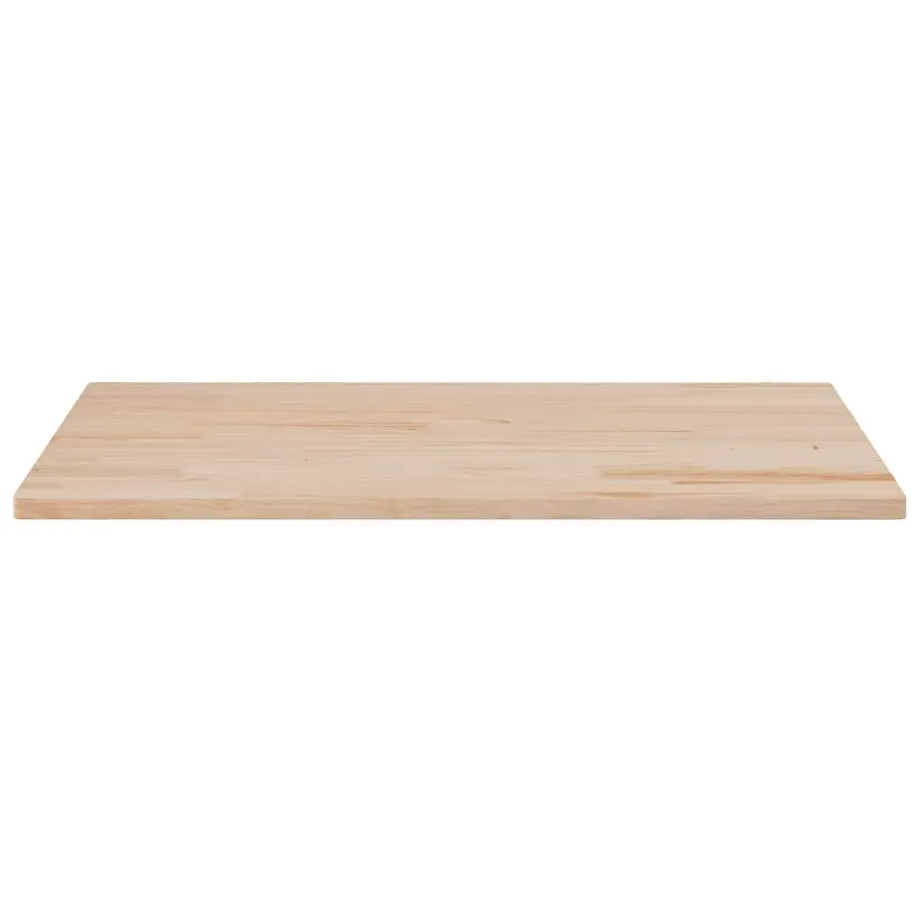 Rectangular Wooden Table Tops 100x50cm Brown Solid Pine Wood 4 Piece Set