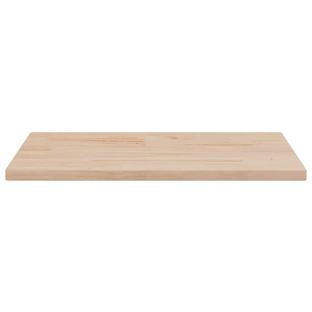 Rectangular Wooden Table Top Brown 70x35cm Solid Pine Wood Dining Desk Surface Replacement