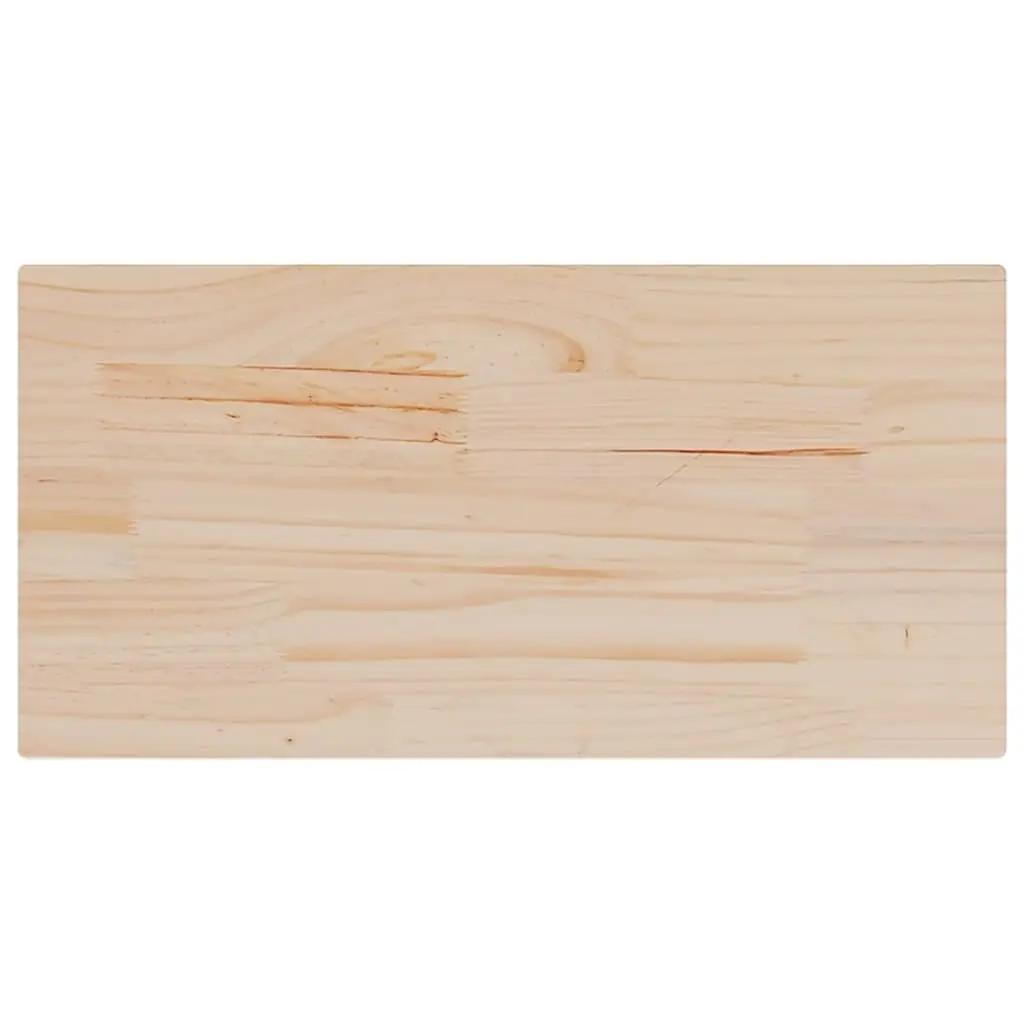 Wooden Table Top Brown 90x45cm Solid Pine Wood Replacement Surface