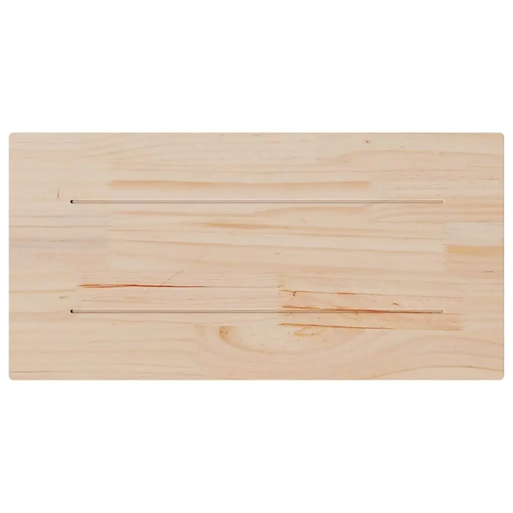 Wooden Table Top Brown 90x45cm Solid Pine Wood Replacement Surface