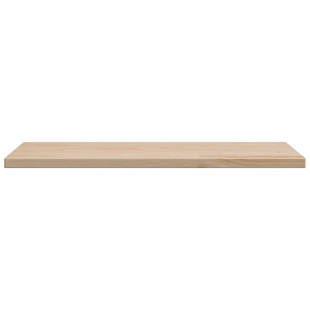 Wooden Table Top Brown 80x47cm Solid Pine Wood Rectangular