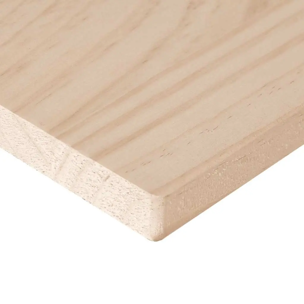 Wooden Table Top Brown 80x47cm Solid Pine Wood Rectangular