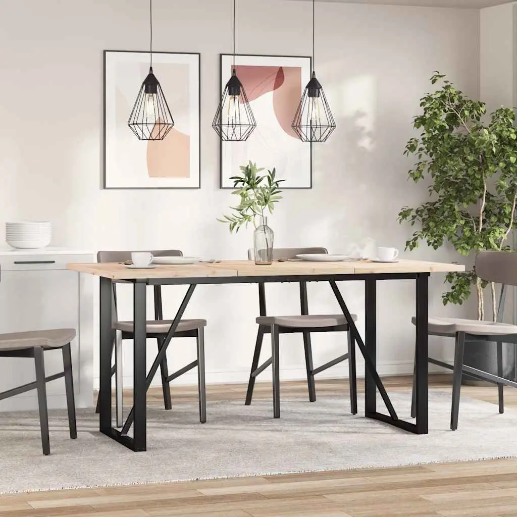 Rectangular Wooden Table Tops Brown 80x53cm Solid Pine Wood Replacement Furniture Set 3 Pieces