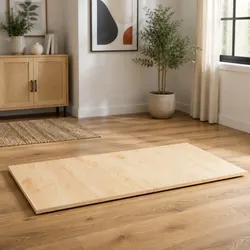 Concise Set of 4 Wooden Table Tops 100x50cm Brown