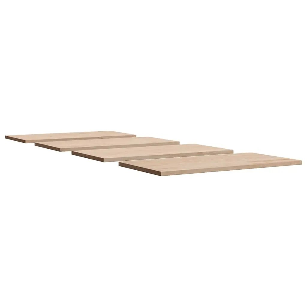Wooden Table Tops Brown 100x50cm Solid Pine Wood Rustic Set of 4