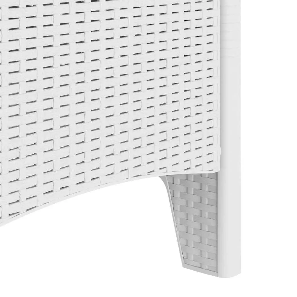 Outdoor Garden Chair 2 pcs White Modern Seating Patio Furniture 53x49x85cm