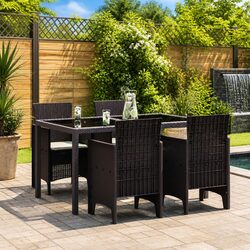 Concise Outdoor Garden Chair Set - 4 Pieces