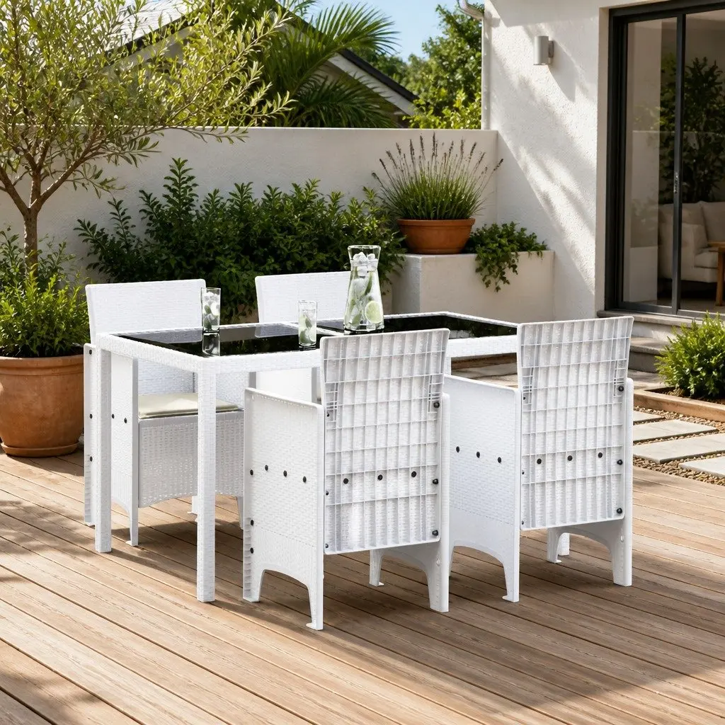 White Outdoor Garden Chairs