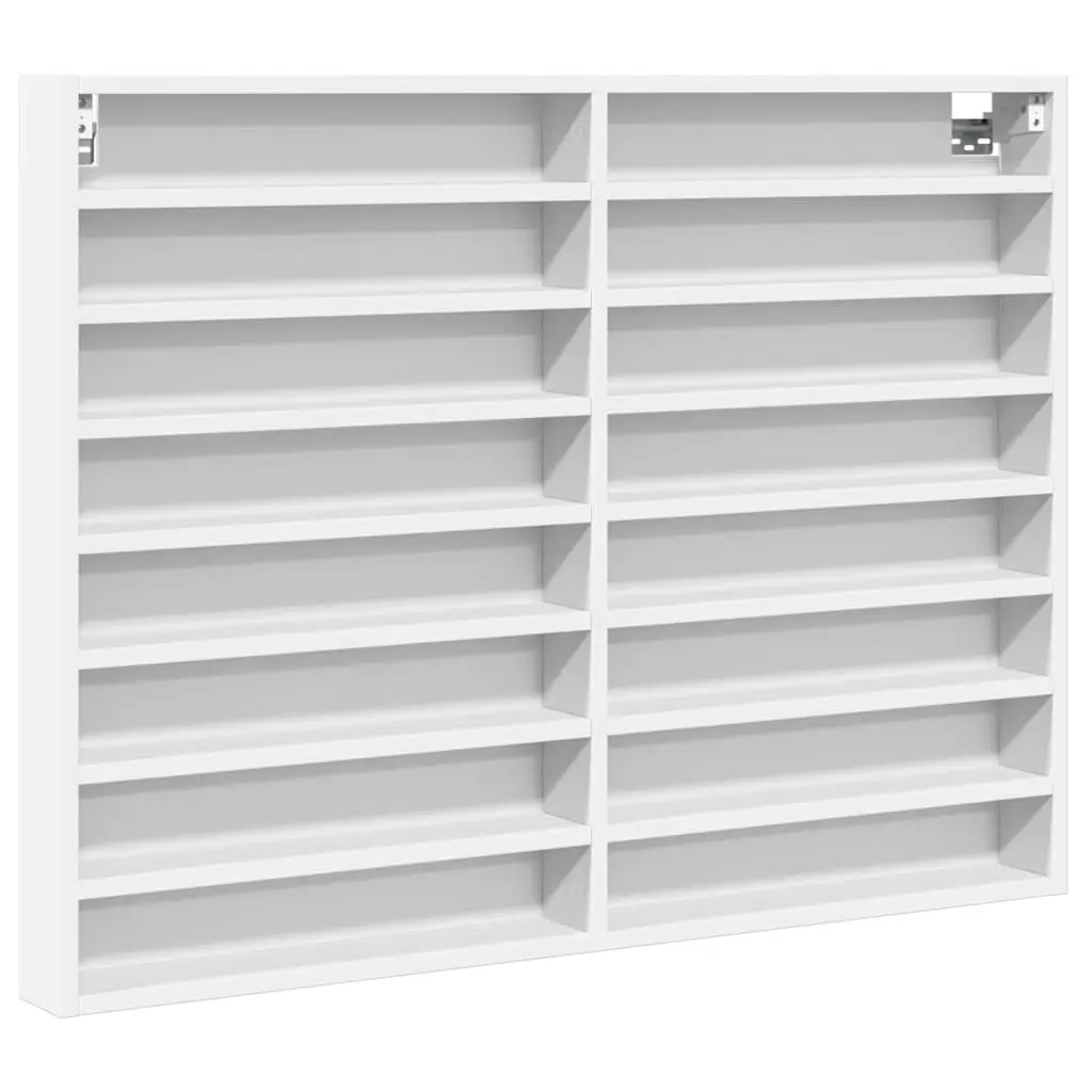 Vitrine Cabinet White Wall Mounted Floating Shelf Storage Display Ledge