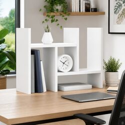 White Desk Organiser 34.5x15.5x35.5 cm - Sleek Design
