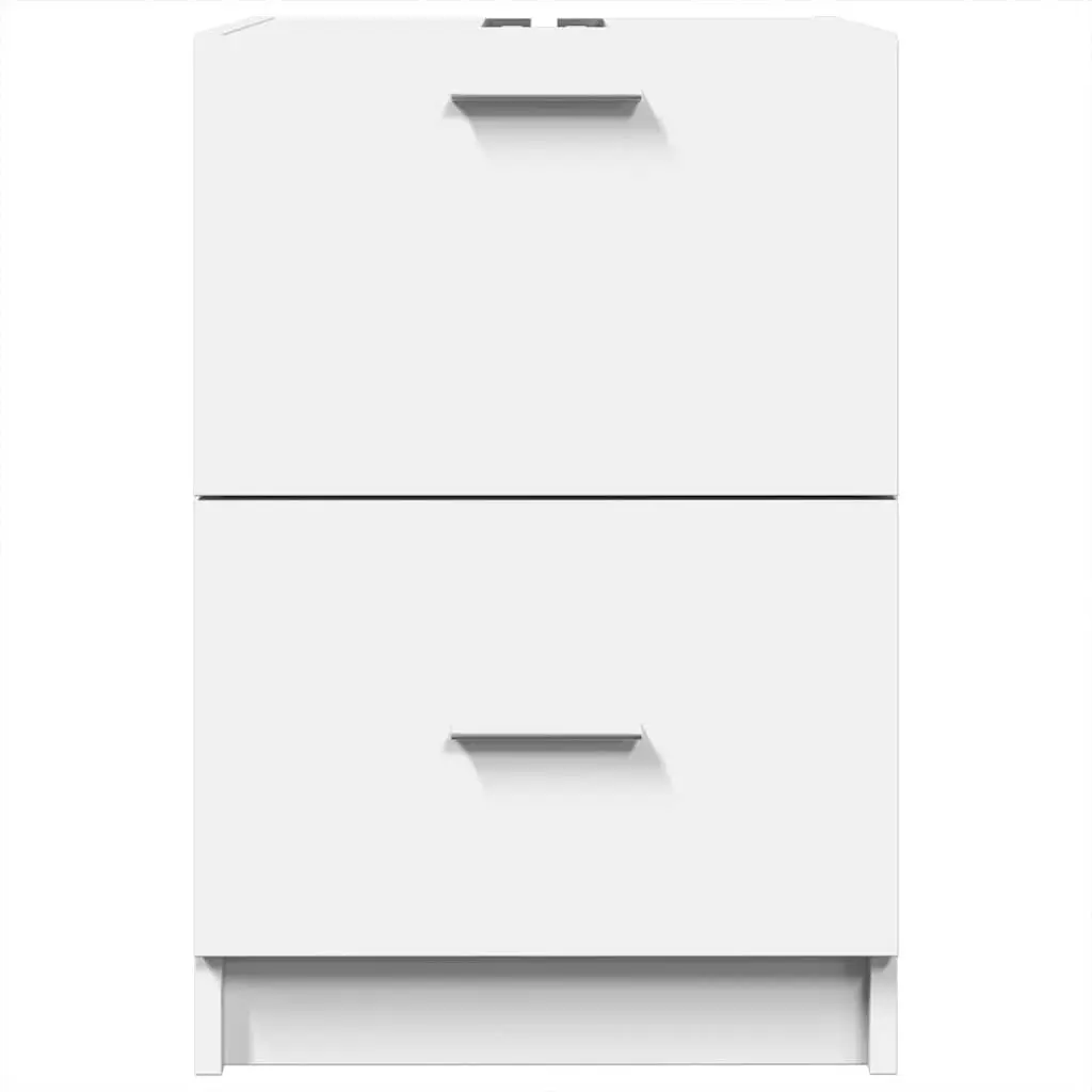 Bathroom Vanity Unit White 40x37x59cm Under Sink Storage Drawer