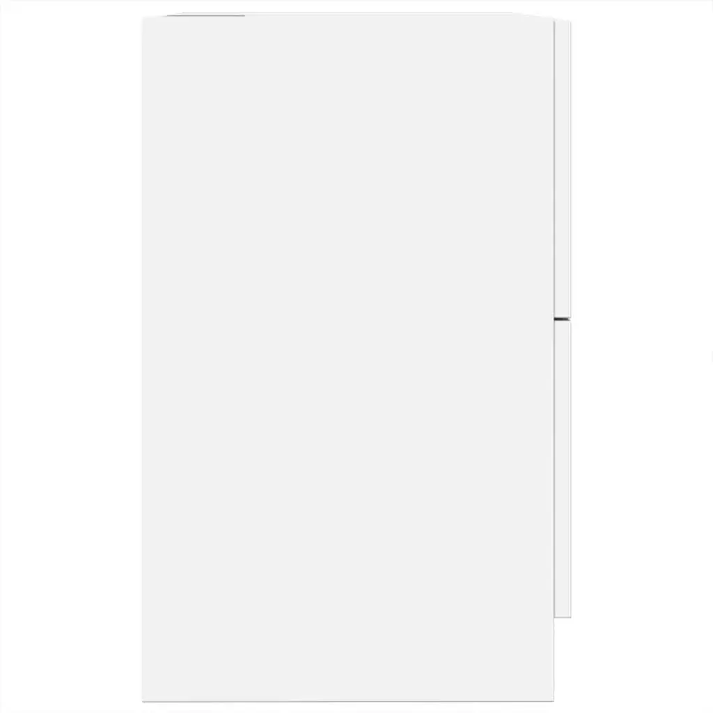 Bathroom Vanity Unit White 40x37x59cm Under Sink Storage Drawer