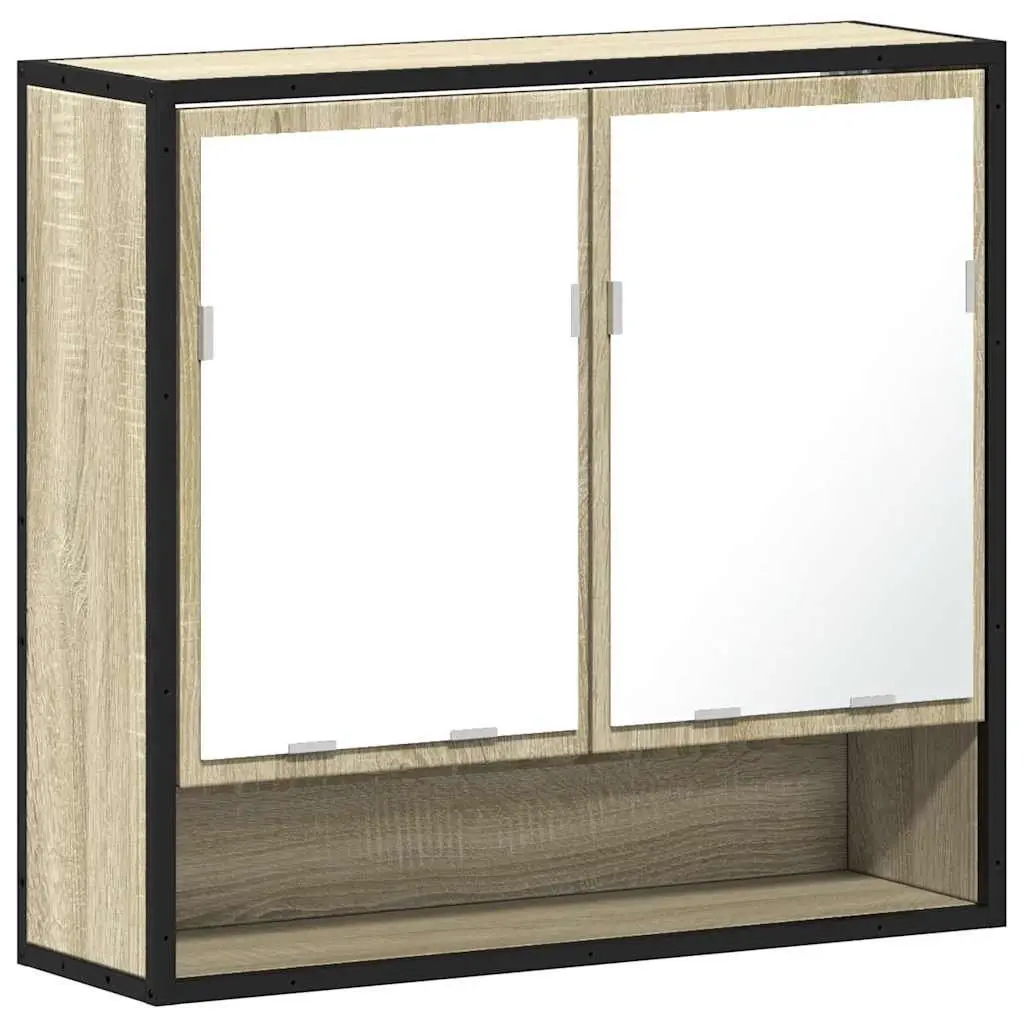 Wall-Mounted Bathroom Mirror Storage Unit