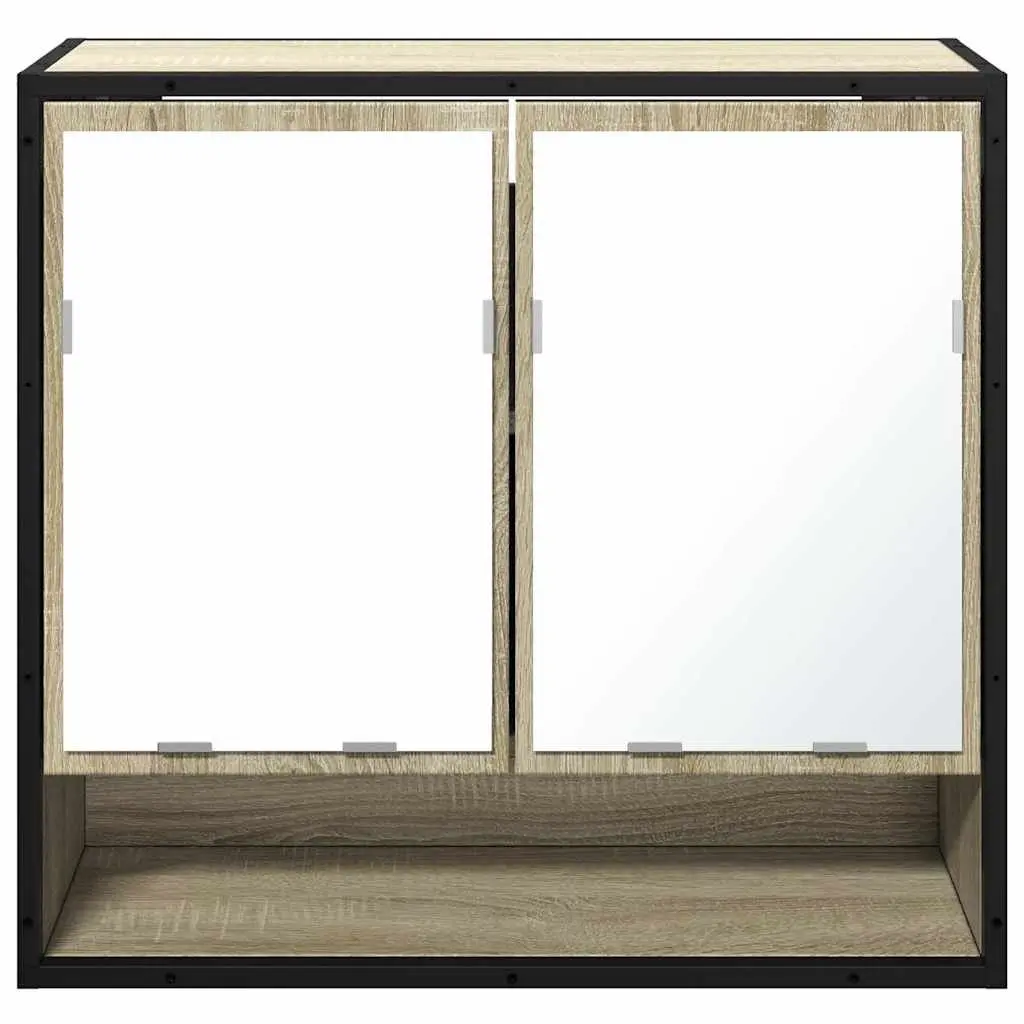 Wall-Mounted Bathroom Mirror Storage Unit