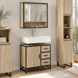 Compact Bathroom Sink Cabinet with Durable Build