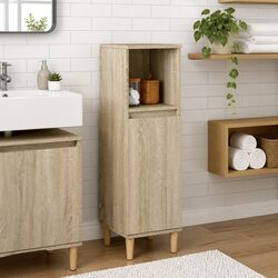Bathroom Cabinet 30x30x100 cm in Sonoma Oak