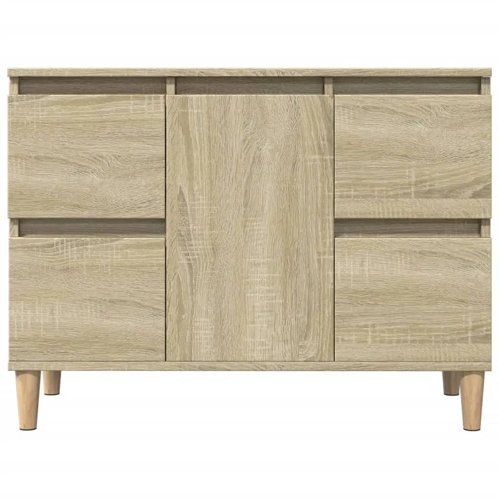 Bathroom Sink Cabinet Brown Vanity Unit 80x33x60cm Storage Drawers Compartment