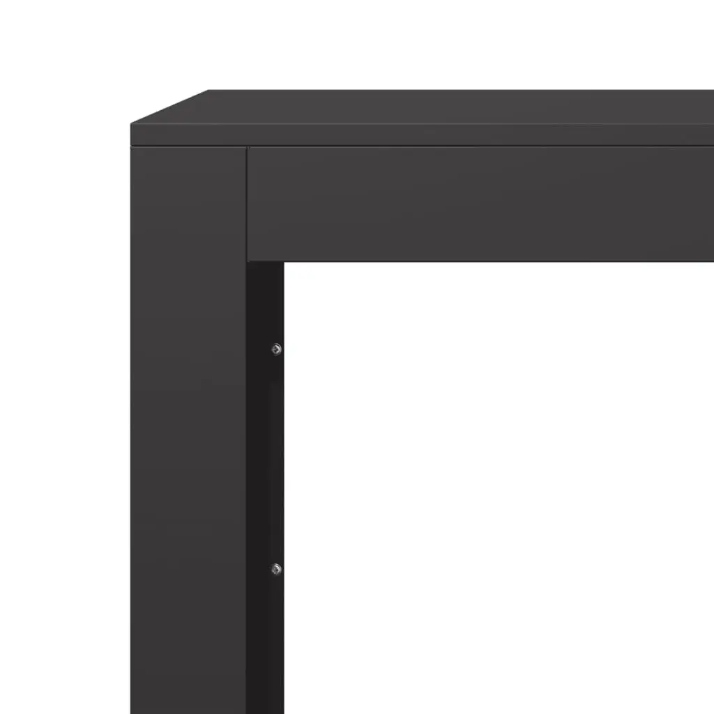 Firewood Rack Black Steel 100x40x100cm Durable Log Storage Holder