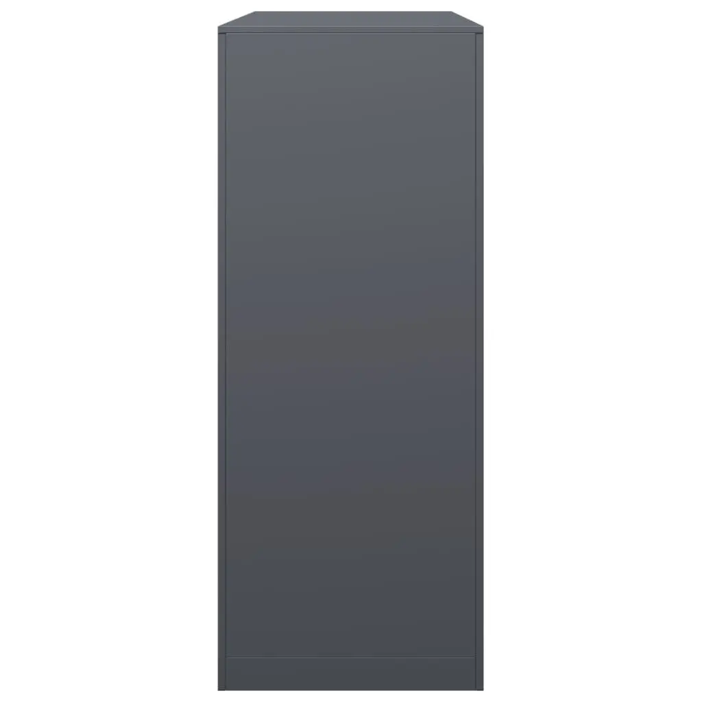 Firewood Rack Anthracite Steel 100x40x100cm Elevated Storage Organiser