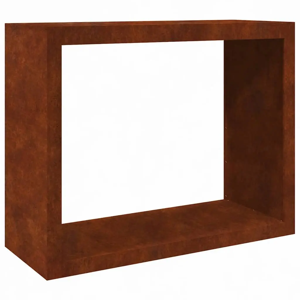 Firewood Rack Weathering Steel Log Storage Stand Fireplace Wood Holder