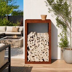 Compact and Sturdy Firewood Rack 60x40x100cm
