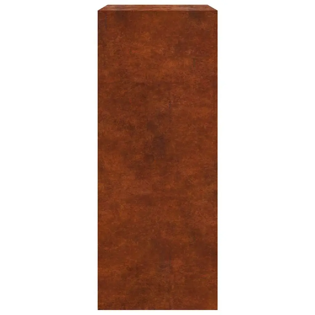 Firewood Rack Weathering Steel Brown 60x40x100cm Log Storage Holder