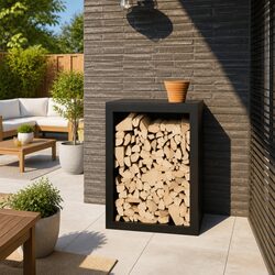 Compact Firewood Rack for Efficient Storage
