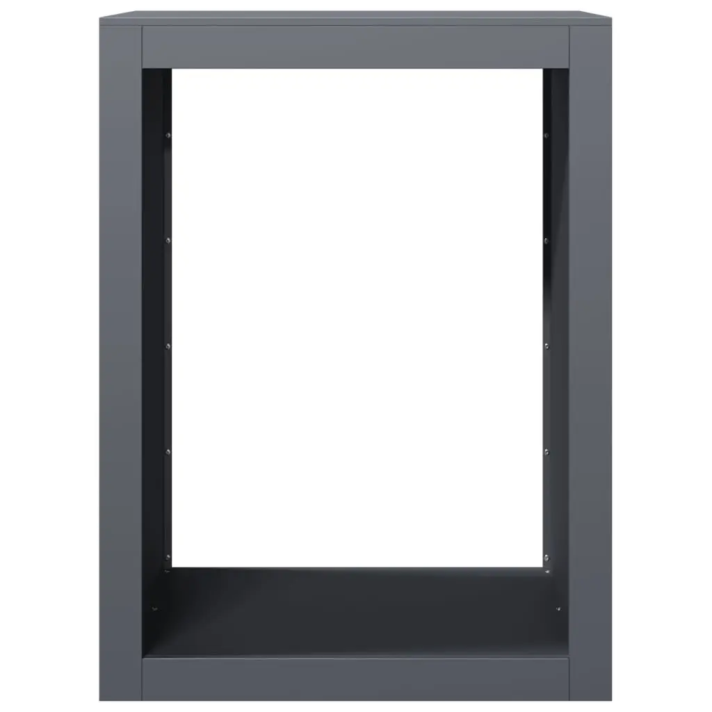 Firewood Rack Anthracite Steel 60x40x80cm Log Holder for Fireplace Storage