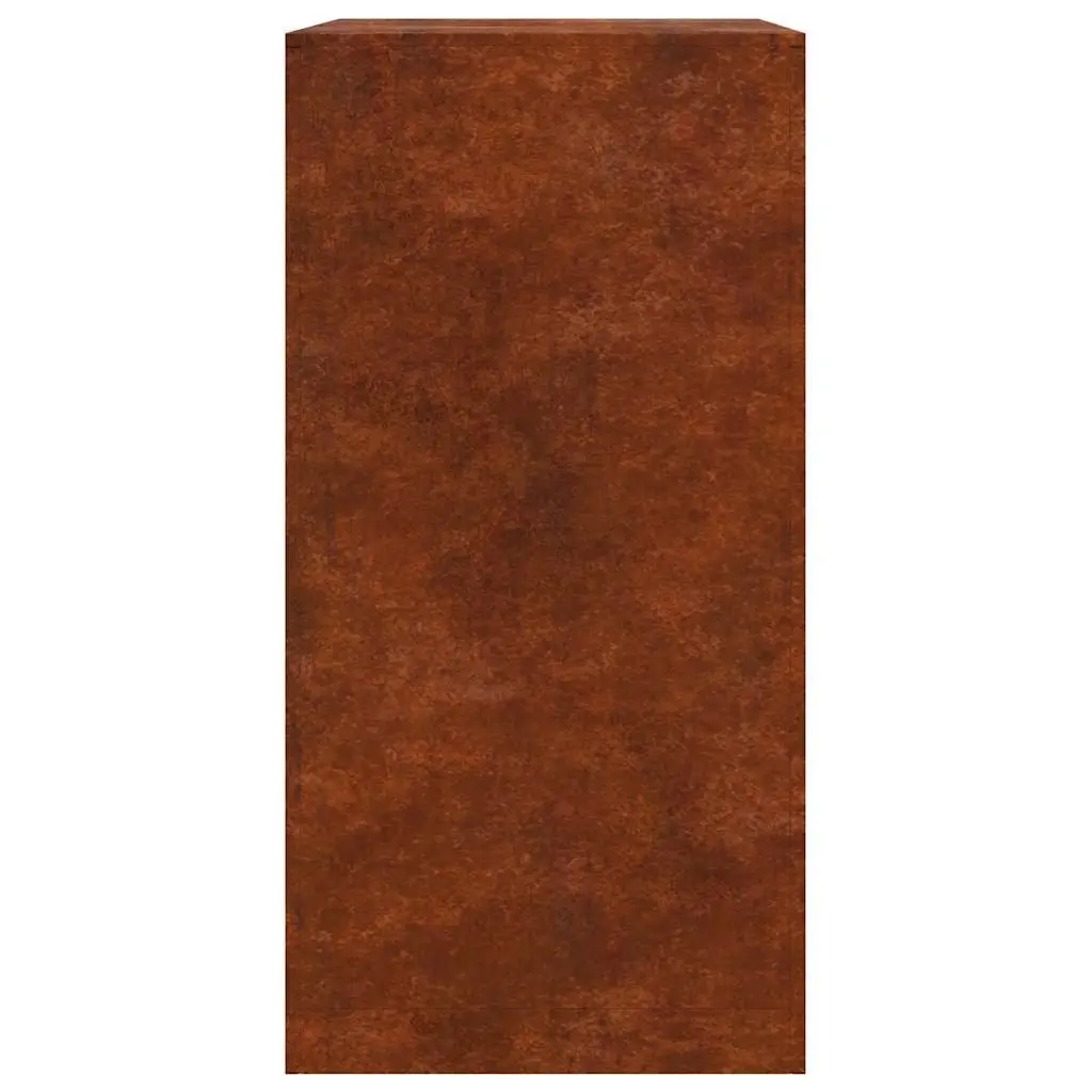Firewood Rack Brown Weathering Steel Outdoor Log Storage Holder