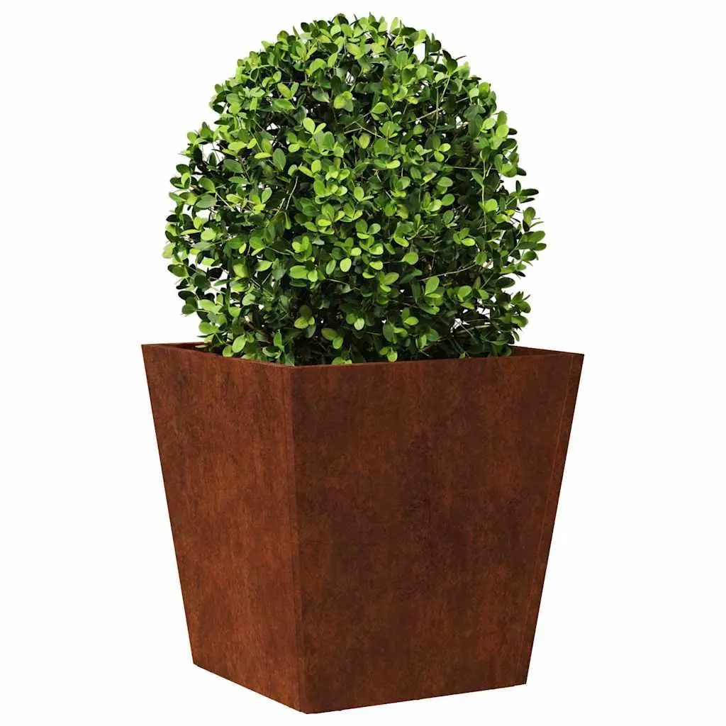 Garden Planters 2pcs 40x40x40cm Weathering Steel Outdoor Pots Raised Beds