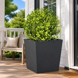 Compact Garden Planters in Durable Steel - 2 pcs