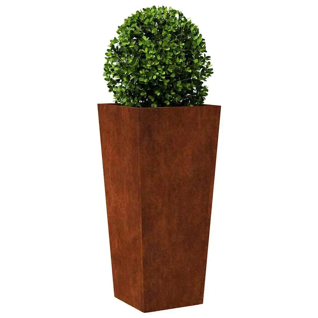 Garden Planters 2 pcs Outdoor Patio Balcony Weathering Steel Raised Planter Box