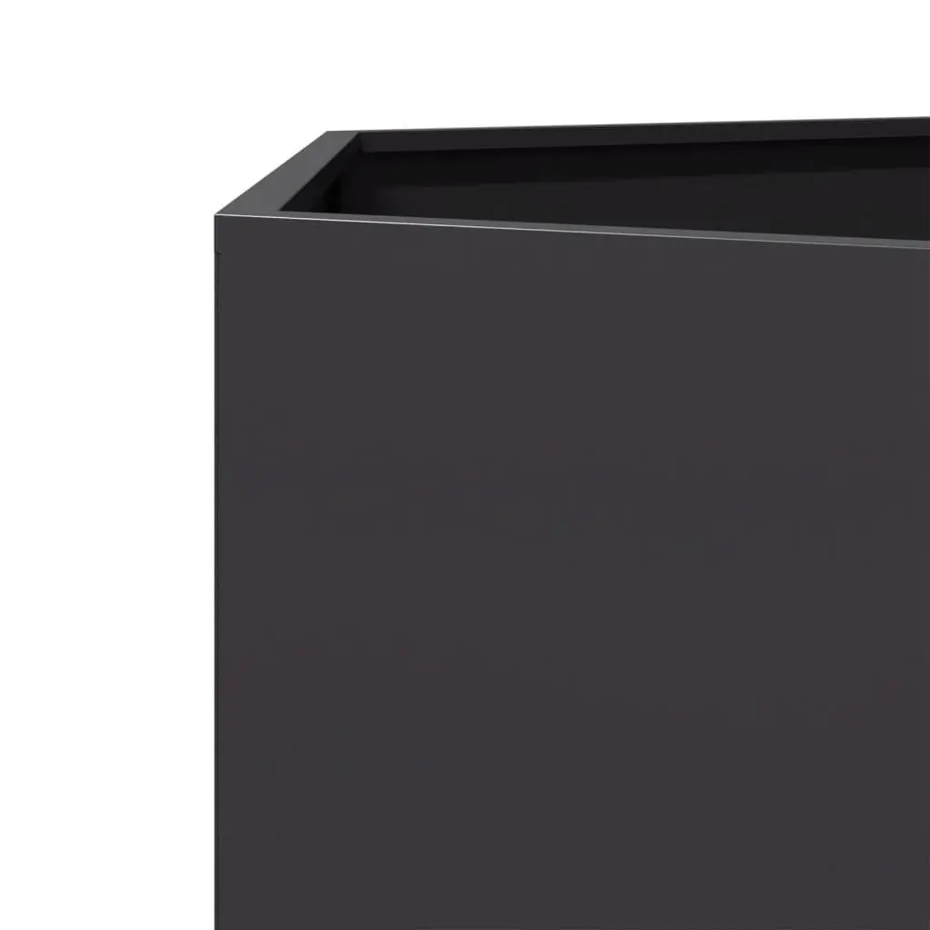 Hexagon Raised Garden Planter Black Steel Outdoor for Plants Flowers Vegetables Herbs 138x120x45cm
