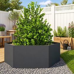 Hexagon Planter in Steel - An Ideal Garden Addition