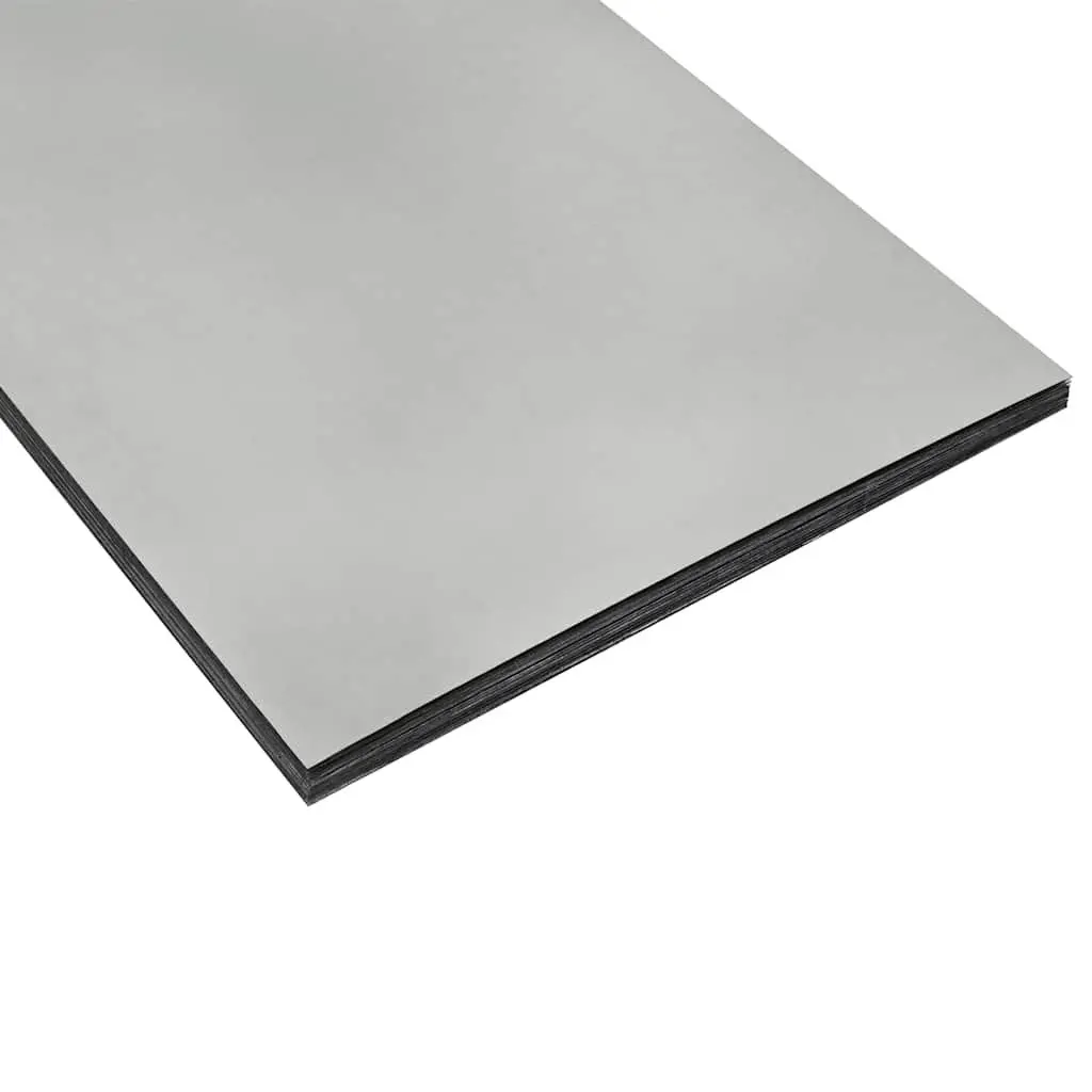 Garden Planter Silver 50x50x50cm Galvanised Steel Square Raised Bed Outdoor