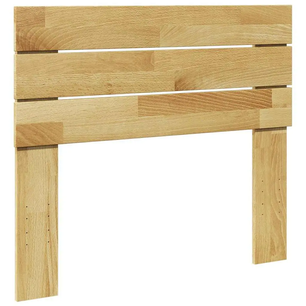 Solid Oak Wood Headboard Brown 90cm Back Support