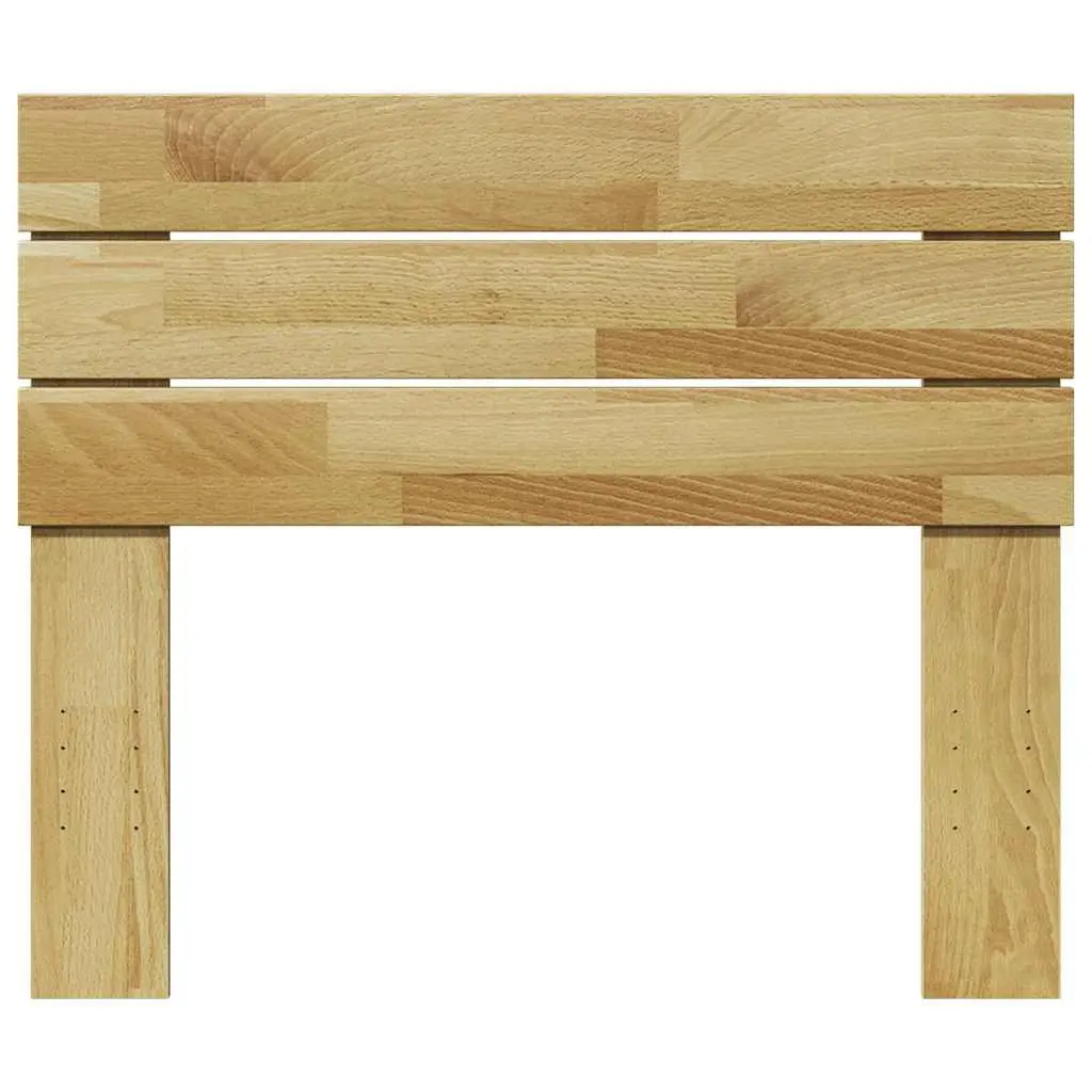 Solid Oak Wood Headboard Brown 90cm Back Support