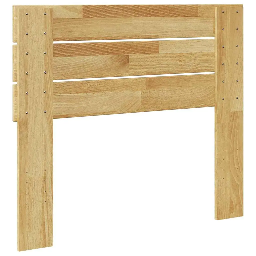Solid Oak Wood Headboard Brown 90cm Back Support