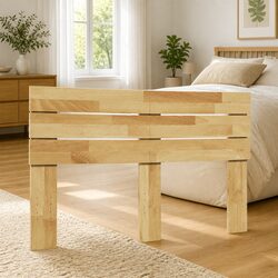 Headboard 120 cm Solid Wood Oak Brown Bedroom Bed Frame Support Backrest